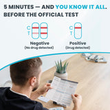 Exploro THC Test Kit, resultados claros para lectura rápida.