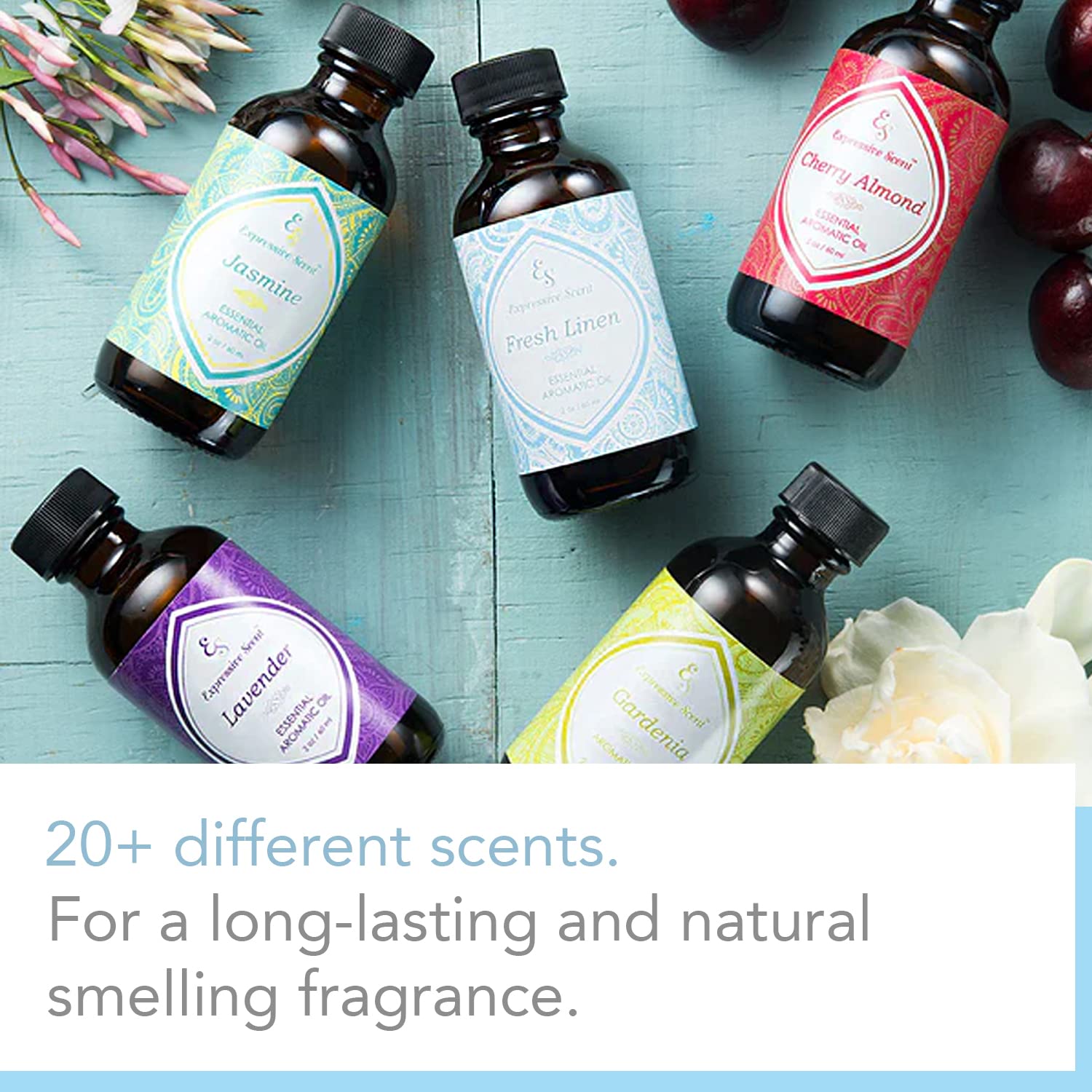 Expressive Scent Coco Mango, sala ambientada: fragancia cálida para espacios de estar