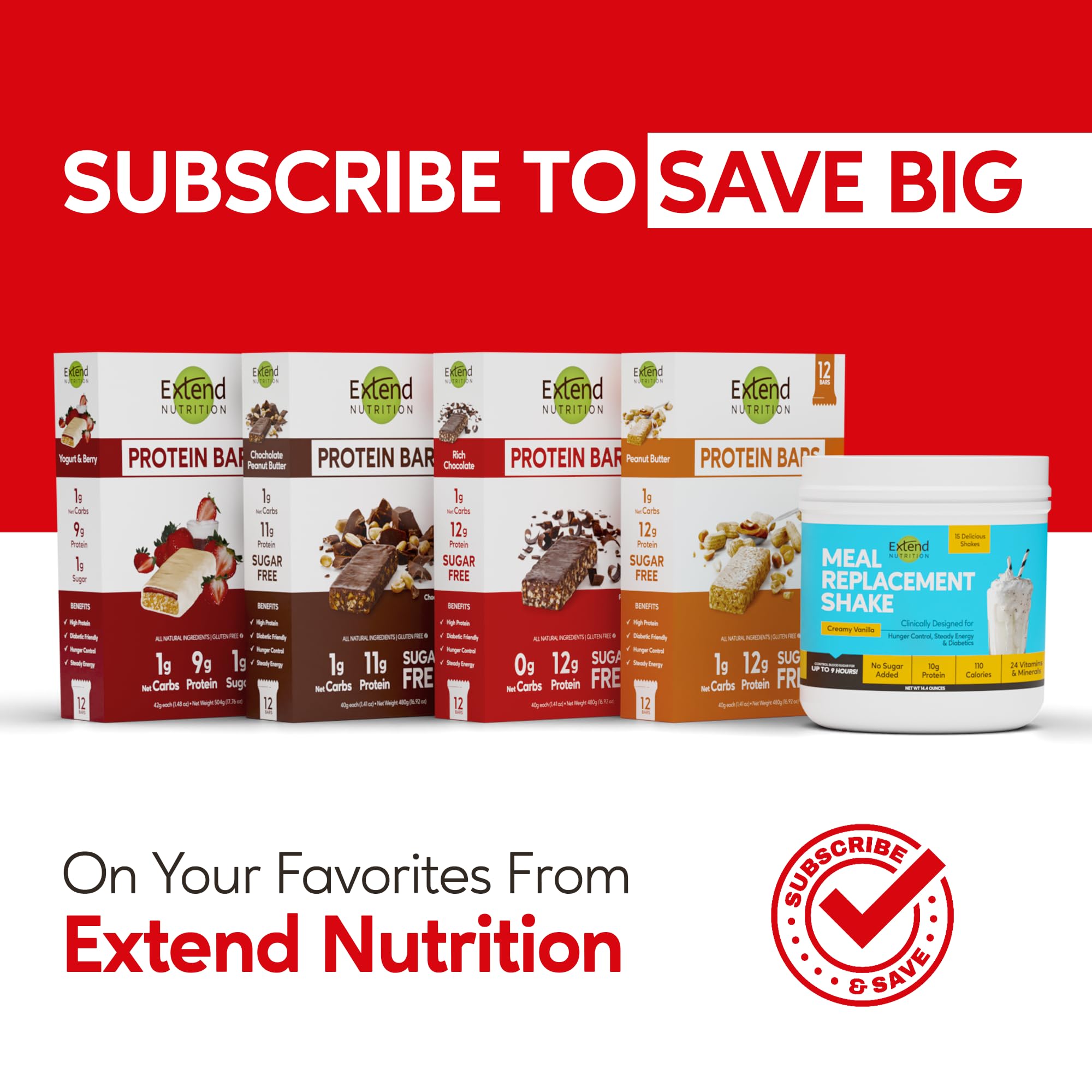 Extend Bar barra proteina sin sabores ni edulcorantes artificiales.