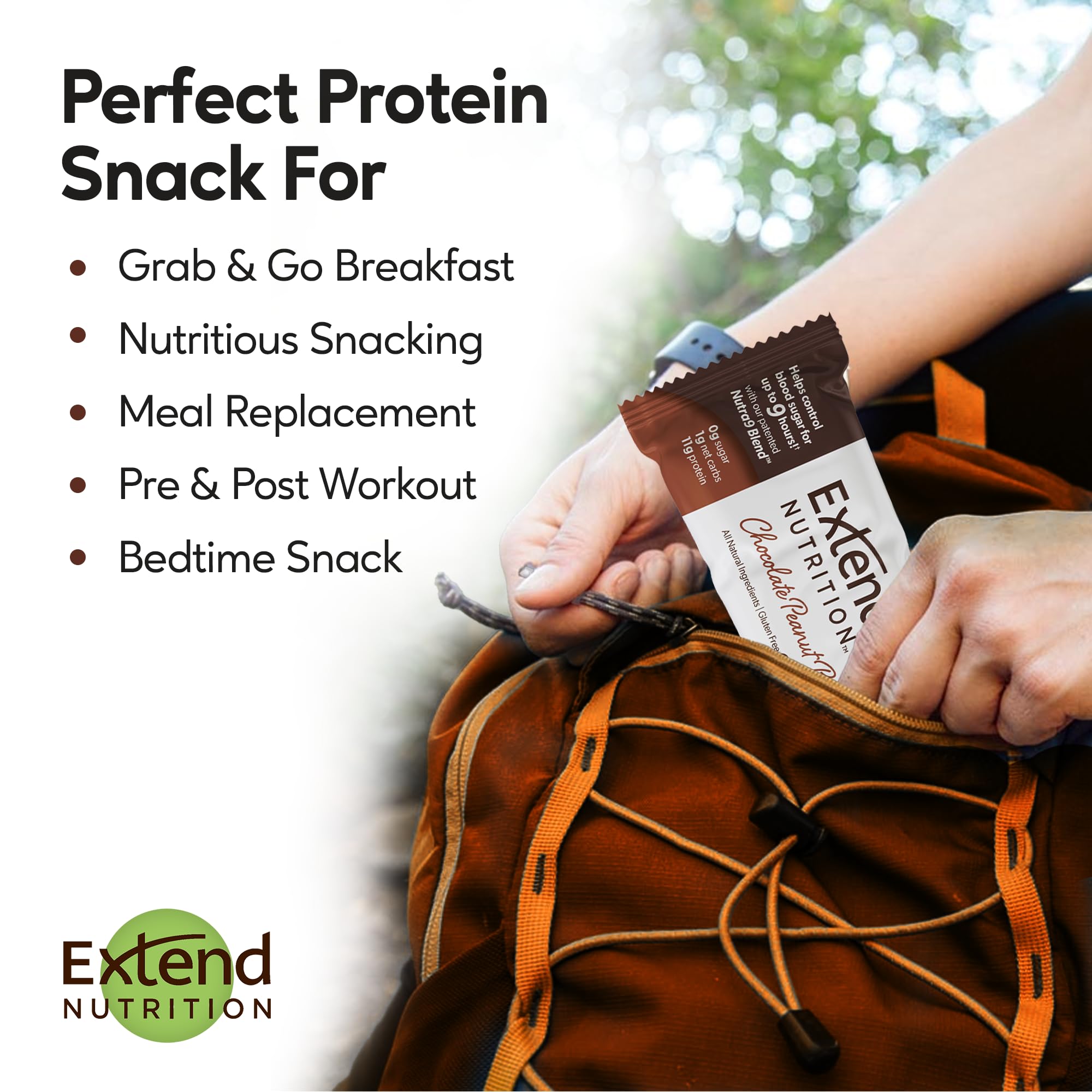 Extend Bar snack pre-entrenamiento para antes de entrenar.