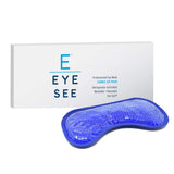 mascarilla ocular Eye See fría sobre los ojos para reducir hinchazón.