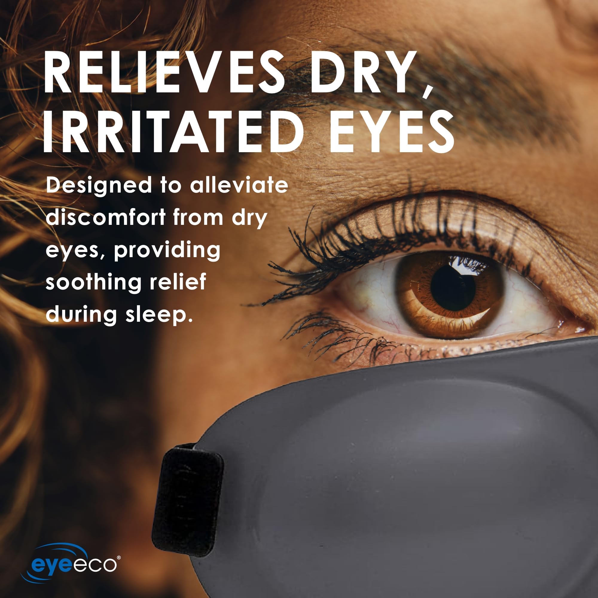 EyeEco EyeSeals 4.0 envoltura de microfibra ajustable para mayor ajuste y confort nocturno
