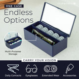 EYEPOCKET estuche de viaje compacto, perfecto para llevar lentes diarios en cualquier salida.