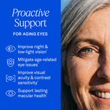 EyePromise Restore: etiqueta con información de nutrientes para la salud ocular