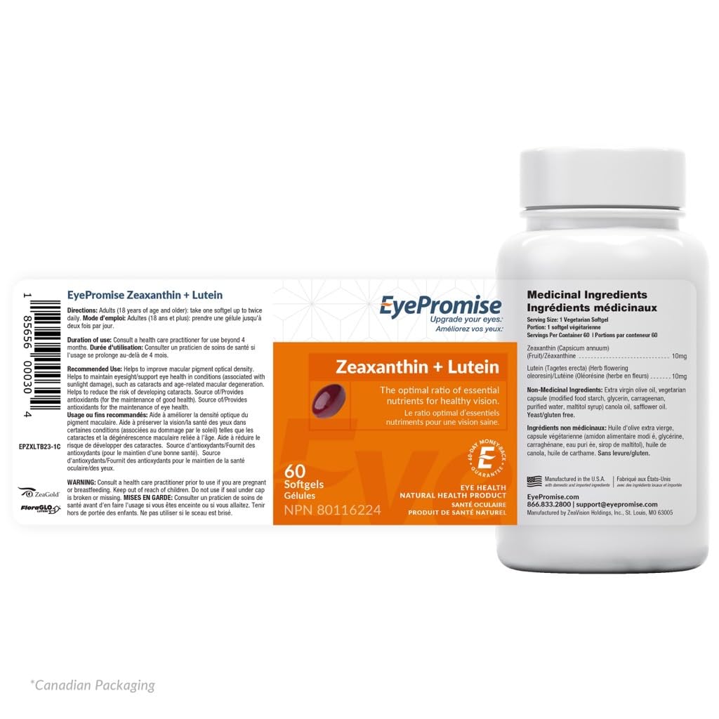 EyePromise Zeaxantina + Luteína uso diario fácil de incorporar a la rutina.