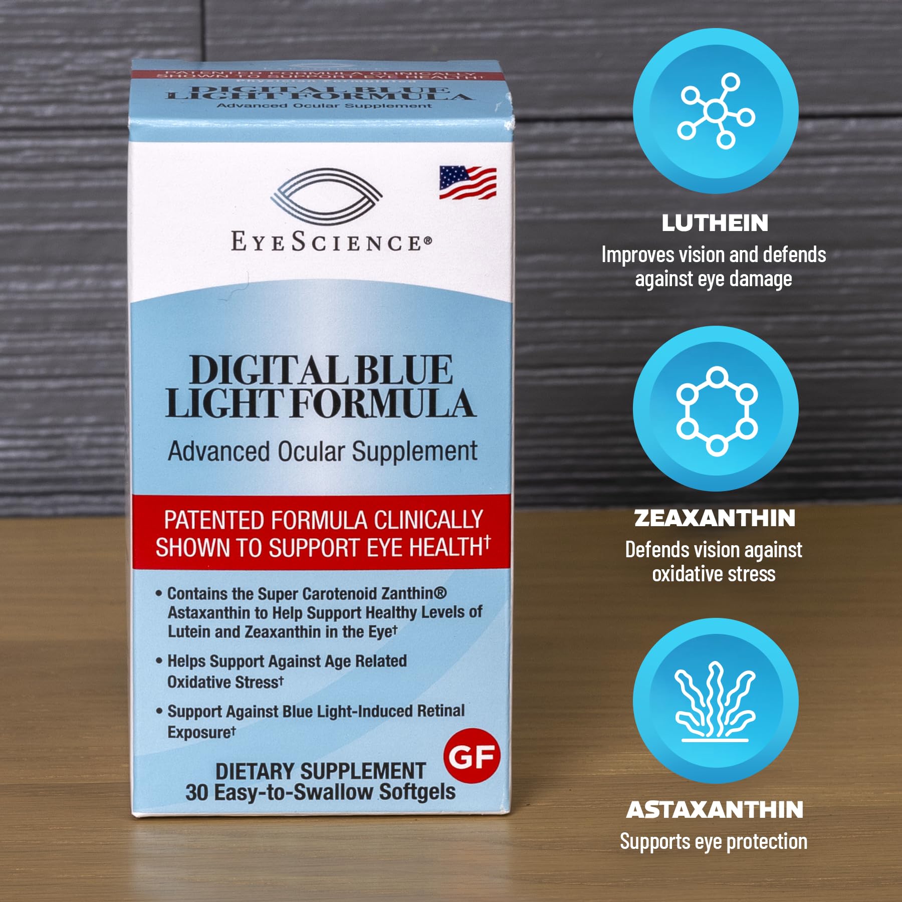 EyeScience cápsulas para comodidad visual diaria durante uso prolongado