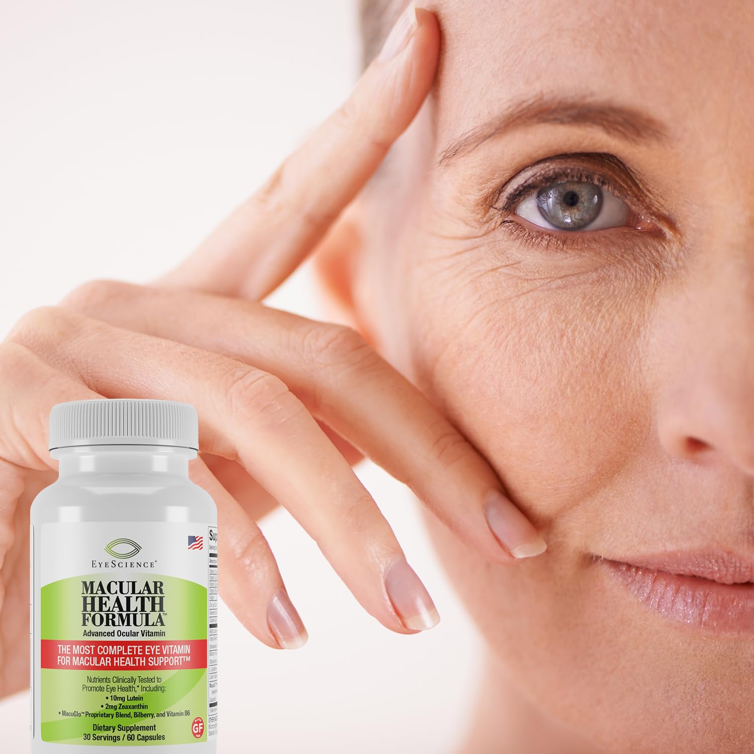 EyeScience Macular Health Formula: cápsulas en blister, fácil acceso