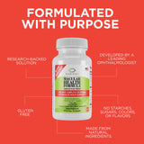 EyeScience Macular Health Formula: etiqueta del producto con información clara y fiable