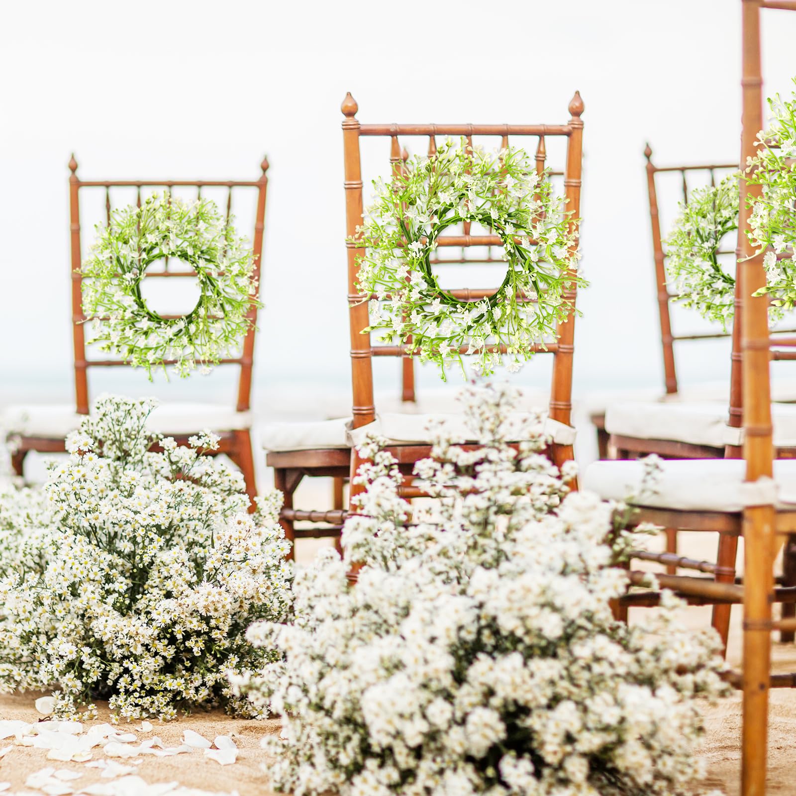 EYNDYN corona decorativa bebe aliento gypsophila ideal para bodas y eventos