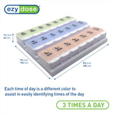 EZY DOSE con pulsadores, apertura sencilla para todas las edades.