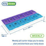 Gran capacidad de pastillas en EZY DOSE, ideal para dosis grandes o múltiplas