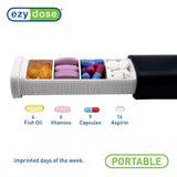 Diseno discreto y elegante de EZY DOSE para llevar medicamentos con estilo.