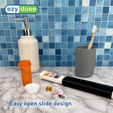 EZY DOSE compacto para viajar cabe en bolsos y maletas.