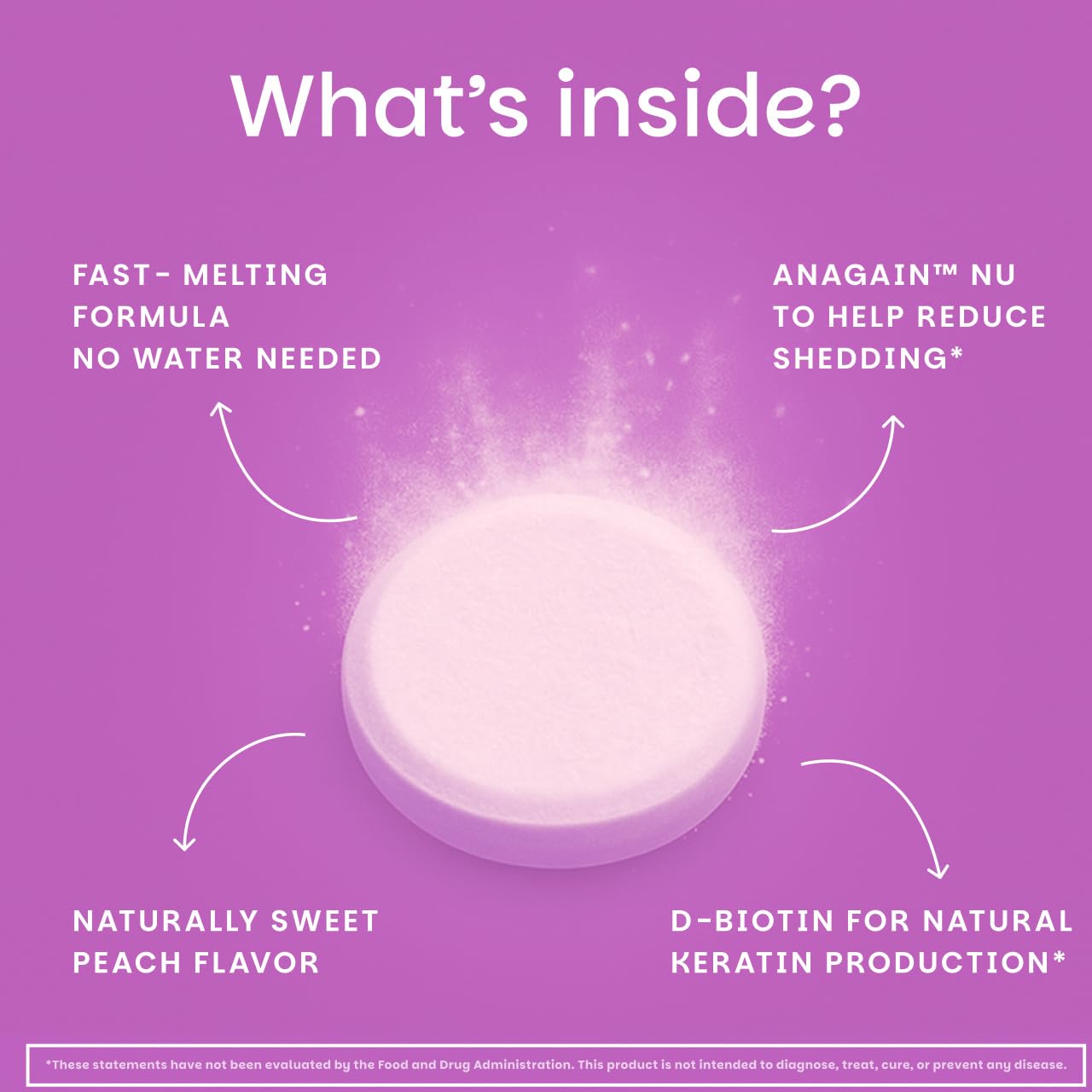 EZ Melts Apigenina: brillo y salud del cabello.