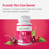 EZ Melts B1 25 mg, sin azúcar ni ingredientes de origen animal