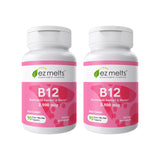 EZ Melts B12 tableta disoluble frente, impulso de energía diaria.
