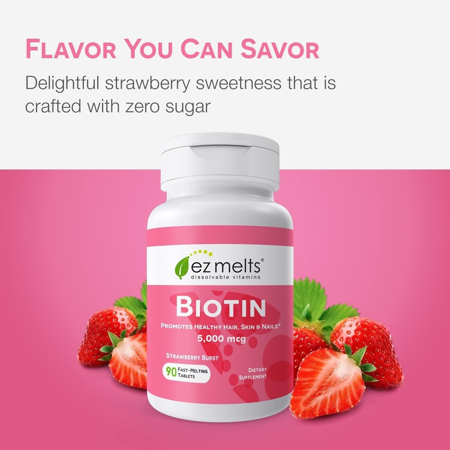Biotin EZ Melts facilita la toma diaria sin agua