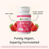 EZ Melts Biotina sin sabores artificiales