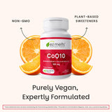 EZ Melts CoQ10: formato tableta de disolución rápida para conveniencia.