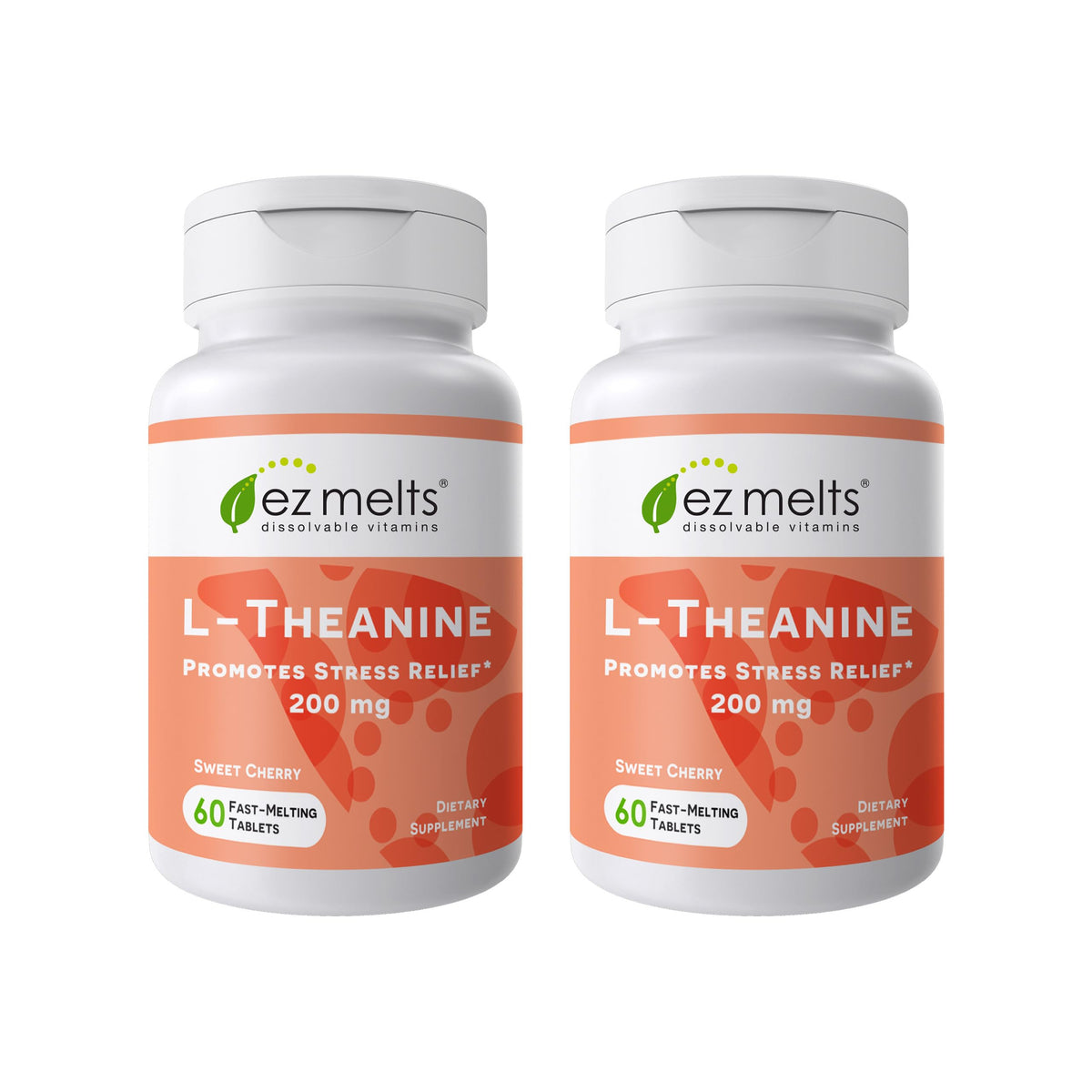 EZ Melts L-Theanine: tabletas disolubles de cereza suave en la boca para calma diaria