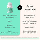 EZ Melts Melatonina: dosis nocturna para apoyar ritmos circadianos