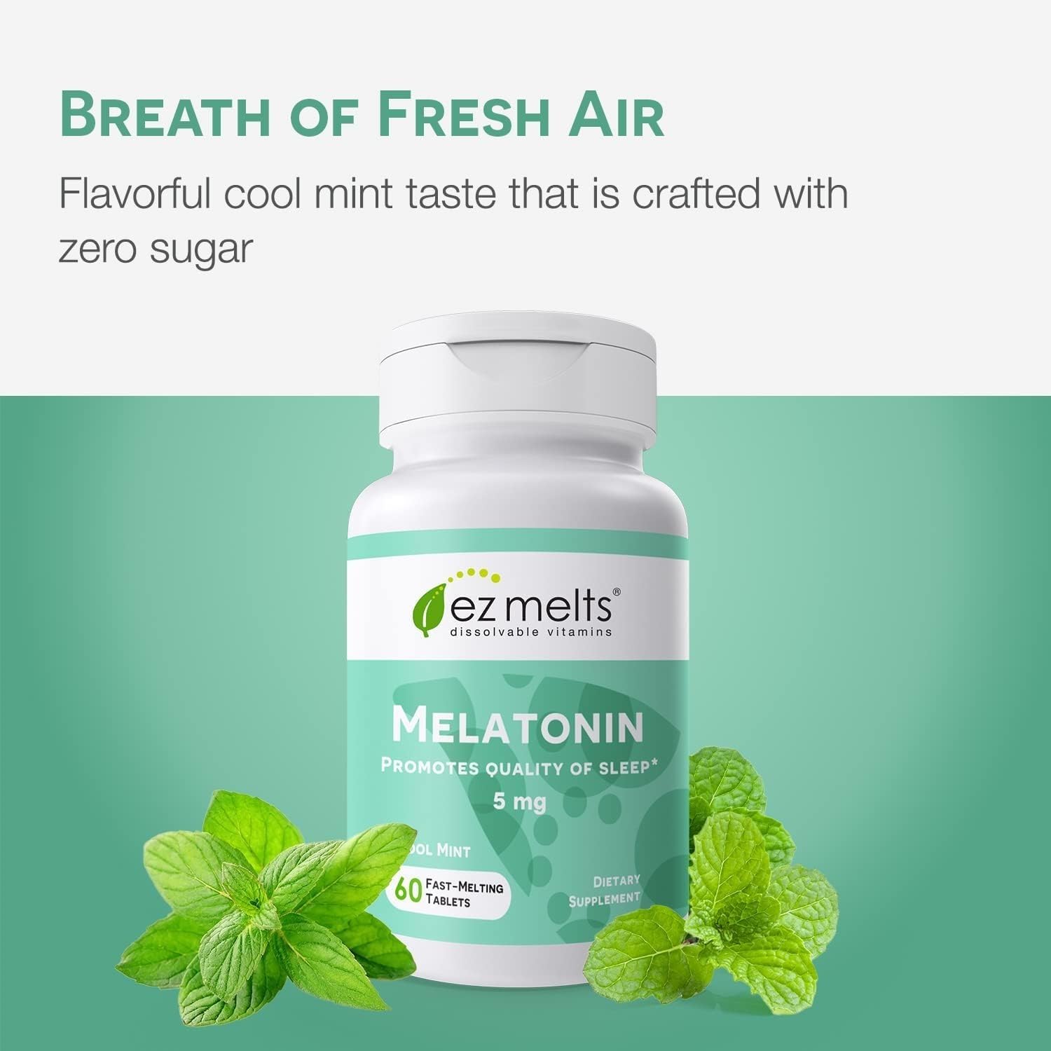 EZ Melts Melatonina: suplemento vegano y libre de OGM