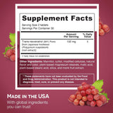 EZ Melts resveratrol sabor uva roja, disfrute diario sin azúcar.