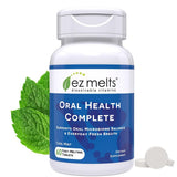 EZ Melts tabletas cuidado oral disolución rápida para higiene bucal diaria.