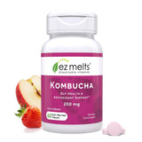 EZ Melts tableta de kombucha sabor manzana-frambuesa que se disuelve en la boca