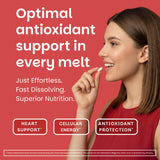EZ Melts ubiquinol 100 mg, tableta en boca para energia diaria