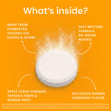 Vinagre de manzana natural presente en la fórmula EZ Melts