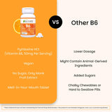 EZ Melts Vitamina B6 apoyo al metabolismo de proteínas para energía sostenida