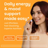EZ Melts Vitamina B6 frasco de 60 tabletas para uso diario conveniente