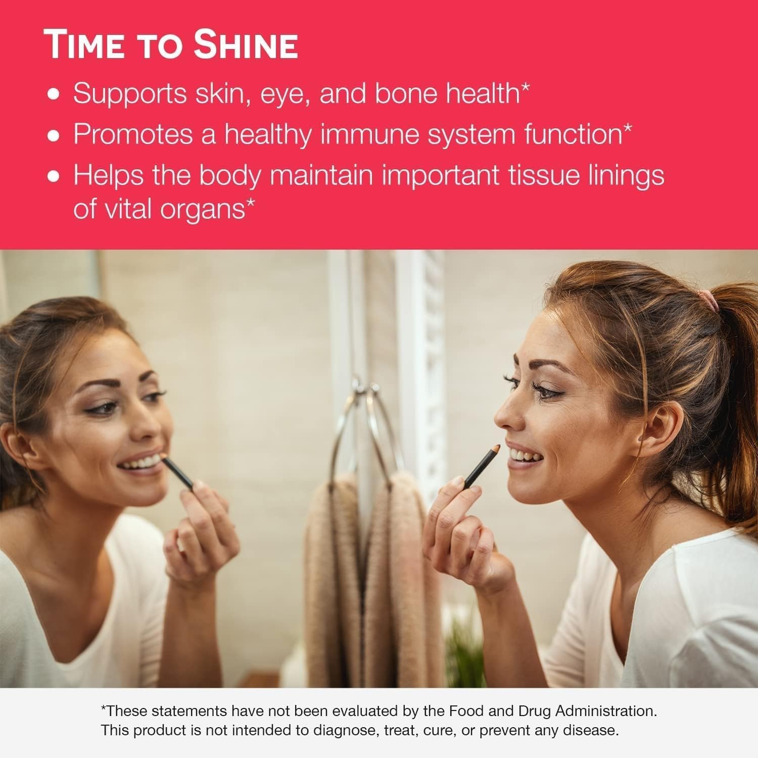 EZ Melts Vitamina A: sabor fresa, snack saludable al instante