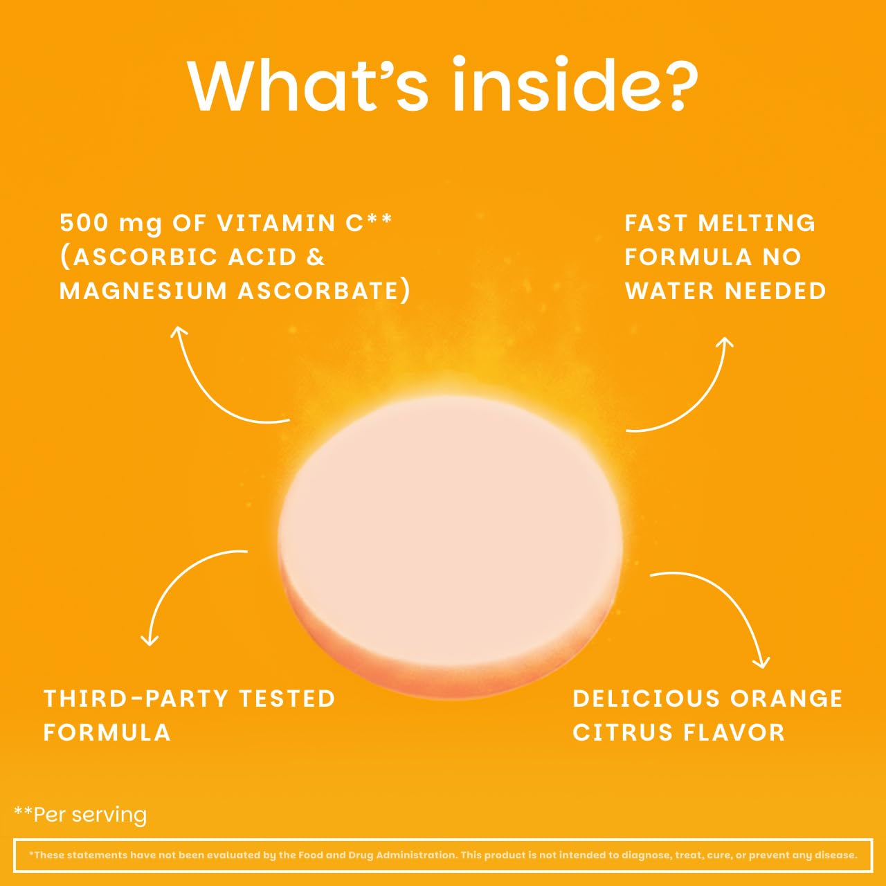 EZ Melts Vitamina C: apoyo inmunitario para días activos