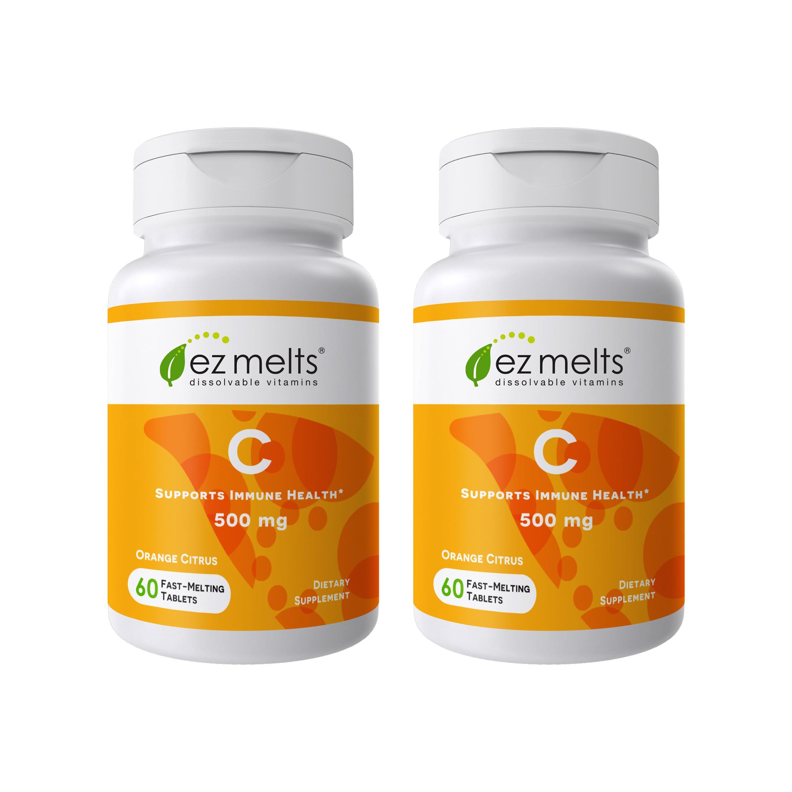 EZ Melts Vitamin C: tabletas disolubles en la boca para ingesta rápida y conveniente