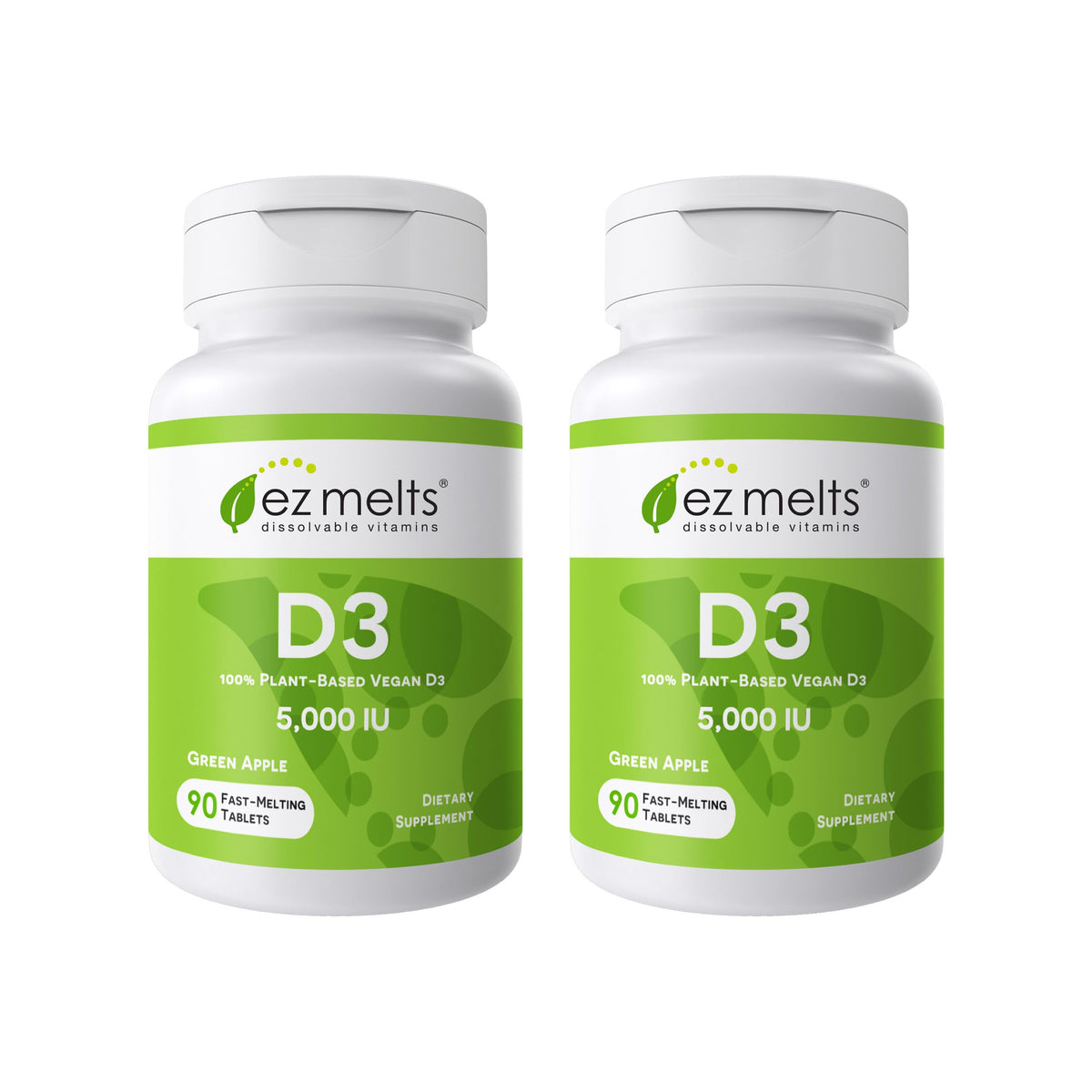 EZ Melts Vitamina D3 5000 UI, tableta soluble para huesos y dientes.