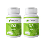 EZ Melts Vitamina D3 5000 UI, tableta soluble para huesos y dientes.