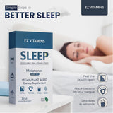 EZ VITAMINS tiras para dormir, disolución rápida para absorción efectiva