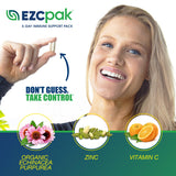 EZC Pak: etiqueta vegetariana sin gluten para dietas.