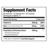 EZC Pak: ingredientes de echinacea para apoyo inmunitario.