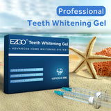 EZGO gel blanqueador sabor menta para una sonrisa fresca y brillante.
