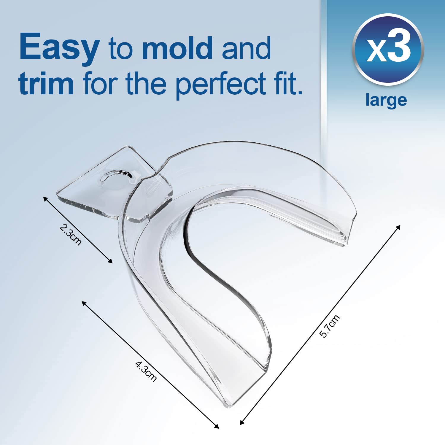 EZGO protector boca moldeable ideal para deporte y protección dental.