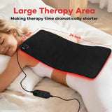 Ezona pad luz roja, cobertura dorsal amplia para espalda y cintura.