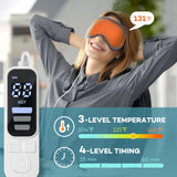 Ezona mascarilla ocular con control de temperatura para ajuste personalizado.