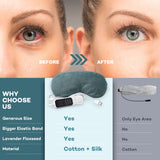 Ezona mascarilla ocular con temporizador para sesiones seguras y cómodas.