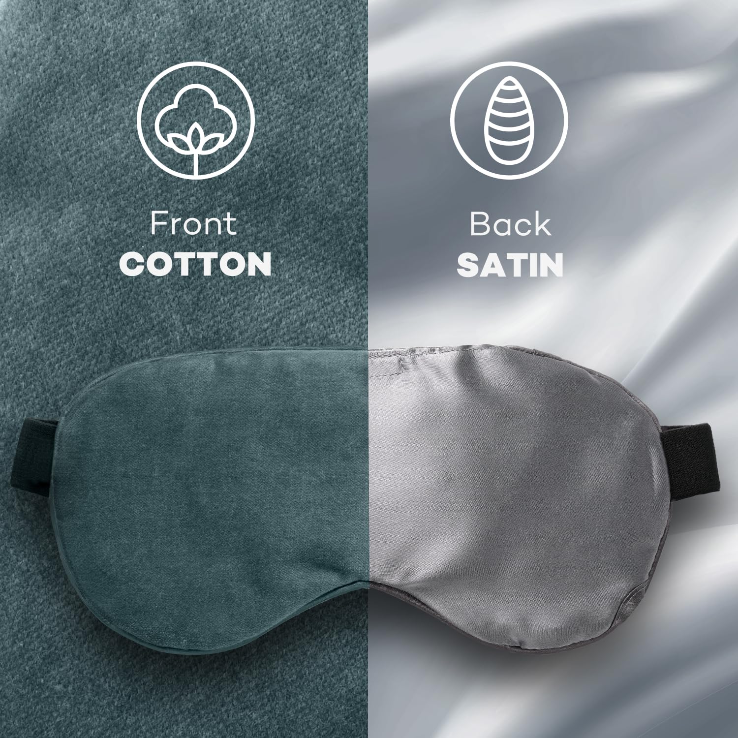 Ezona mascarilla ocular ideal para casa o viaje gracias a su uso portátil.