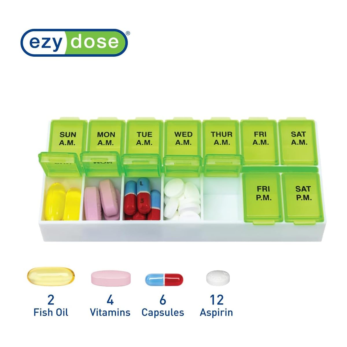 EZY DOSE: bases redondeadas para retirar pastillas.