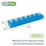 EZY DOSE: capacidad de 20 pastillas por compartimento para dosis diarias sin complicaciones.