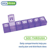 EZY DOSE diseño contorneado facilita la retirada de pastillas
